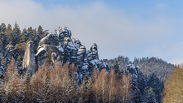 Zima v Adršpašských skálách. (19. 1. 2024)
