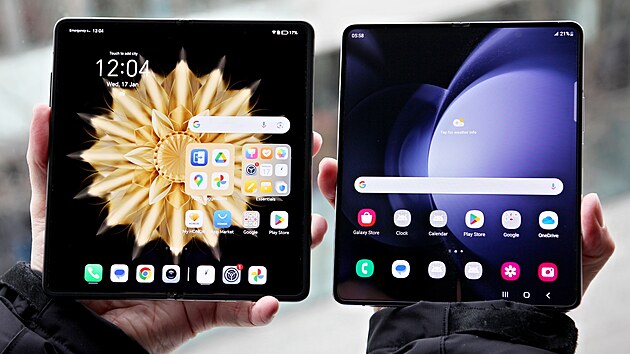 Honor Magic V2 a Samsung Galaxy Z Fold 5