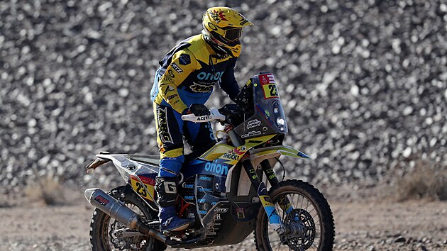 Martin Michek b�hem Rallye Dakar