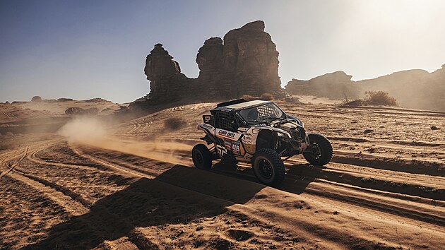 Sara Priceov� b�hem Rallye Dakar