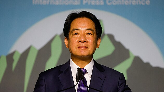 William Laj, vtz prezidentskch voleb na Tchaj-wanu a ldr vldn Demokratick pokrokov strany (DPP) (13. ledna 2024)