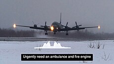 Ukrajincm se podailo pokodit ruský letoun Il-22M, slouící jako létající...