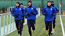 Hrá�i Plzn� zahájili p�ípravu p�ed jarní �ásti fotbalové ligy. Na snímku jsou...