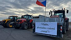 etí zemdlci napodobili Nmce a vyrazili na protestní jízdu. (15. ledna 2024)