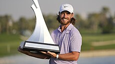 Golfista Tommy Fleetwood, vítz turnaje v Dubaji