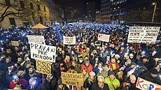 Protivládní demonstrace v Bratislav (11. ledna 2024)