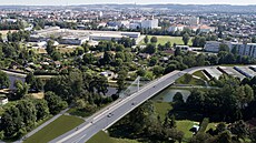 Tak by mohl vypadat nový most pes Vltavu na jiním okraji eských Budjovic.