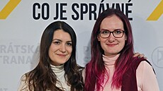 Nové místop�edsedkyn� Pirát� - první Klára Kocmanová a druhá Markéta Gregorová...