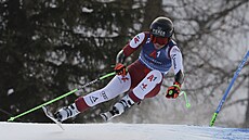 Rakuanka Cornelia Hütterová bhem super-G v Altenmarktu-Zauchensee.