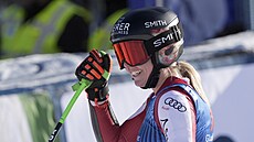 Rakuanka Cornelia Hütterová bhem super-G v Altenmarktu-Zauchensee.