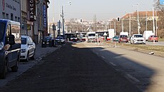Opravy silnice se v Brn� v roce 2024 nevyhnuly ani Gajdo�ov� ulici. Lidé si st�ovali na jejich pomalé tempo.