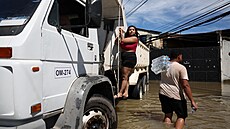 Následky silných pívalových de v brazilské megapoli Rio de Janeiro (15....