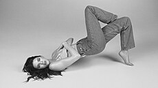 Kendall Jennerová pi fotografování kampan pro znaku Calvin Klein (15. bezna...