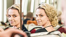Lenka Nora Návorková v zákulisí StarDance XII (Praha, 18. listopadu 2023)