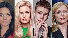 Ewa Farna, Nikol Leitgeb, Mikolas Josef a Anna Geislerová