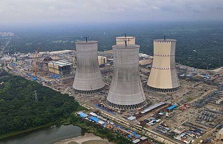 Výstavba jaderné elektrárny Ruppur v Bangladéi (4. íjna 2023)