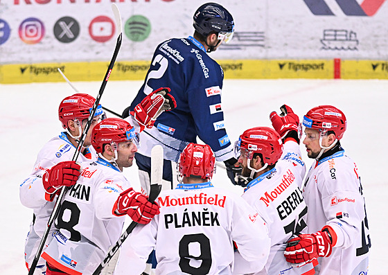 Gólová radost hokejist� Hradce Králové