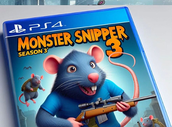 Fiktivní obal na hru Monster Sniper Season 3