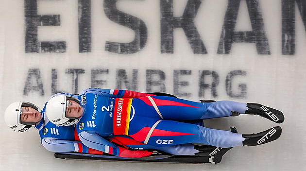 Sáňkařky Čežíková a Jansová byly na MS v Altenbergu osmé v závodě dvojic