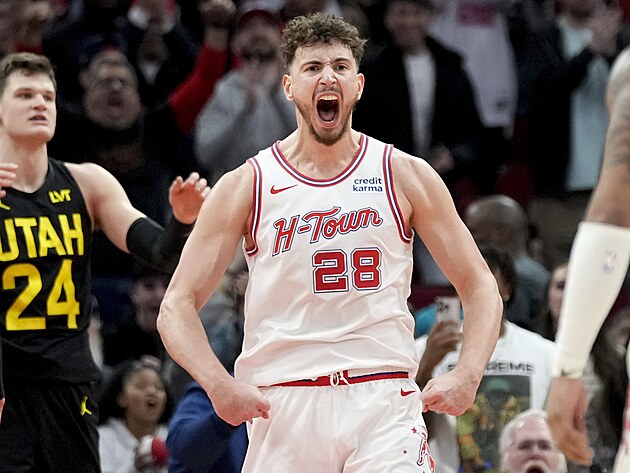 Alperen Sengun Houston Rockets, Utah Jazz ile fazla mesaide sevinir.