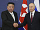 Ruský prezident Vladimir Putin a severokorejský vůdce Kim Čong-un při setkání v...