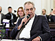 Exprezident Milo Zeman na seminái SPD ve Snmovn