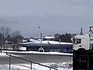 V ruské Belgorodské oblasti havaroval vojenský letoun Il-76. (24. ledna 2024)