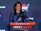 Nikki Haleyová na setkání s píznivci po primárkách v New Hampshire (23. ledna...