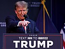 Donald Trump bhem kampan ve stát New Hampshire (21. ledna 2024)