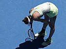 Ukrajinka Elina Svitolinová se v osmifinále Australian Open zranila.