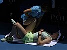 Ukrajinka Elina Svitolinová se nechává oetovat v osmifinále Australian Open.