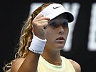 Ruska Mirra Andrejevová se hecuje v osmifinále Australian Open.