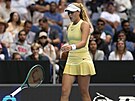Ruska Mirra Andrejevová se roziluje v osmifinále Australian Open.