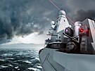 Vizualizace pouití laserových zbraní pi ochran britských bojových lodí ped...