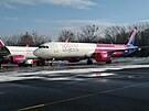 Wizz Air zaparkoval na ostravskm letiti osm letadel
