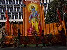 Slavnostní otevení velkého hinduistického chrámu vybudovaného na míst...
