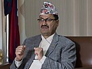 Ministr zahranií Nepálu Nárájan Praka Saud (25. ledna 2024)