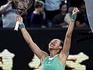 íanka eng chin-wen se raduje z postupu do finále Australian Open.