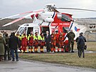 Prezident Petr Pavel navtívil základnu Letecké záchranné sluby Armády R na...