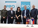 Nov pedseda jihomoravsk organizace PRO Michal Haek s prvn mstopedsedkyn...