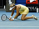 estnáctiletá Mirra Andrejevová v osmifinále Australian Open.
