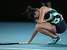 Dojatá Linda Nosková po úspném tetím kole Australian Open