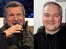 Solovjov ve svém poadu s moderátorem poasí Jevgenijem Tikovcem (24. ledna...
