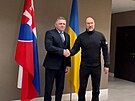 Fico se v Uhorodu seel s ukrajinským premiérem (24. ledna 2024)