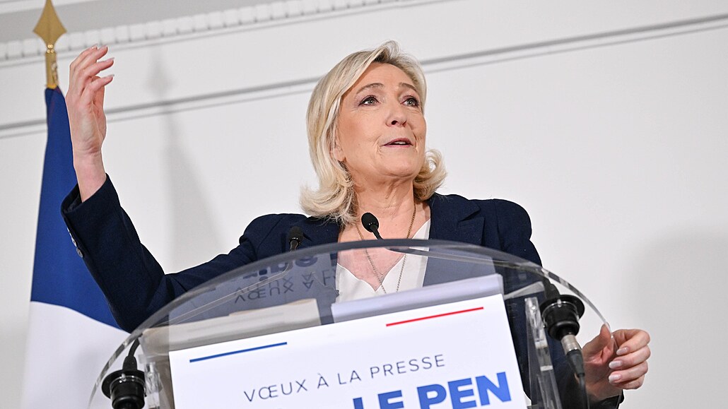 Marine Le Penová (25. ledna 2024)