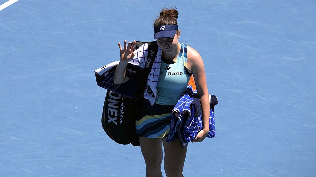 eská tenistka Linda Nosková nesmle slaví postup do tvrtfinále Australian...