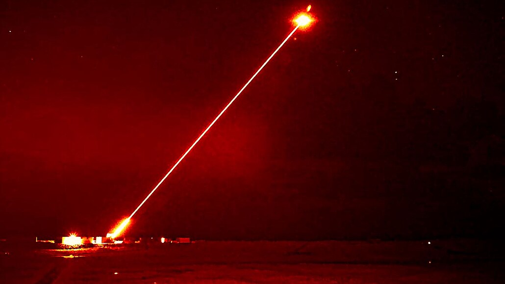 Test laserového děla DragonFire pro britskou armádu 19. ledna 2024
