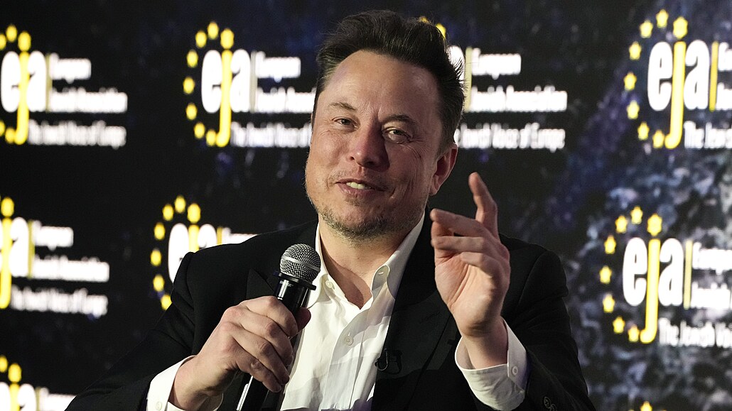 Americký miliardá Elon Musk na konferenci Evropského idovského sdruení (EJA)...