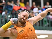 Tomáš Staněk na bronzovém mítinku atletické World Indoor Tour v Jablonci nad...
