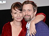 Manelé Lenka Dolanská Vlasáková a Jan Dolanský na premiée hororu Krvavý...